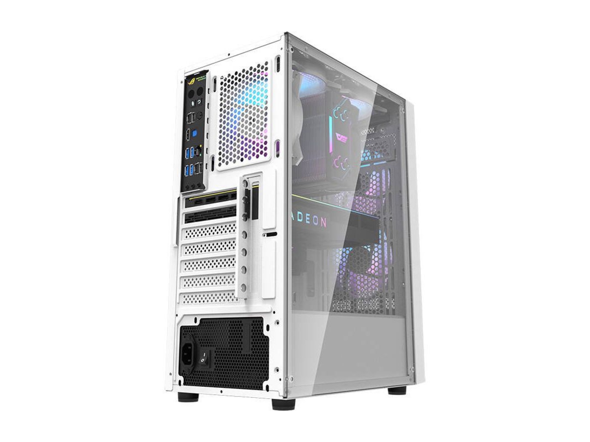 Gabinete Darkflash A290 (branco) + 3 ventoinhas RGB
