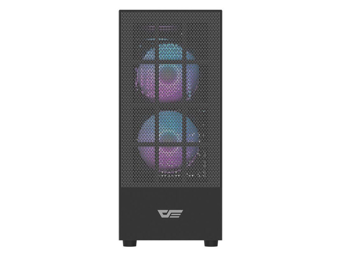 Gabinete para computador Darkflash A290 (preto) + 3 ventoinhas
