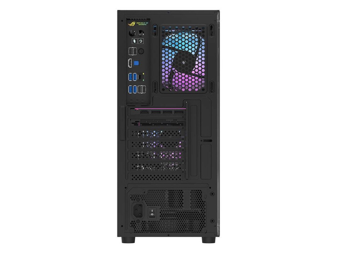 Gabinete para computador Darkflash A290 (preto) + 3 ventoinhas