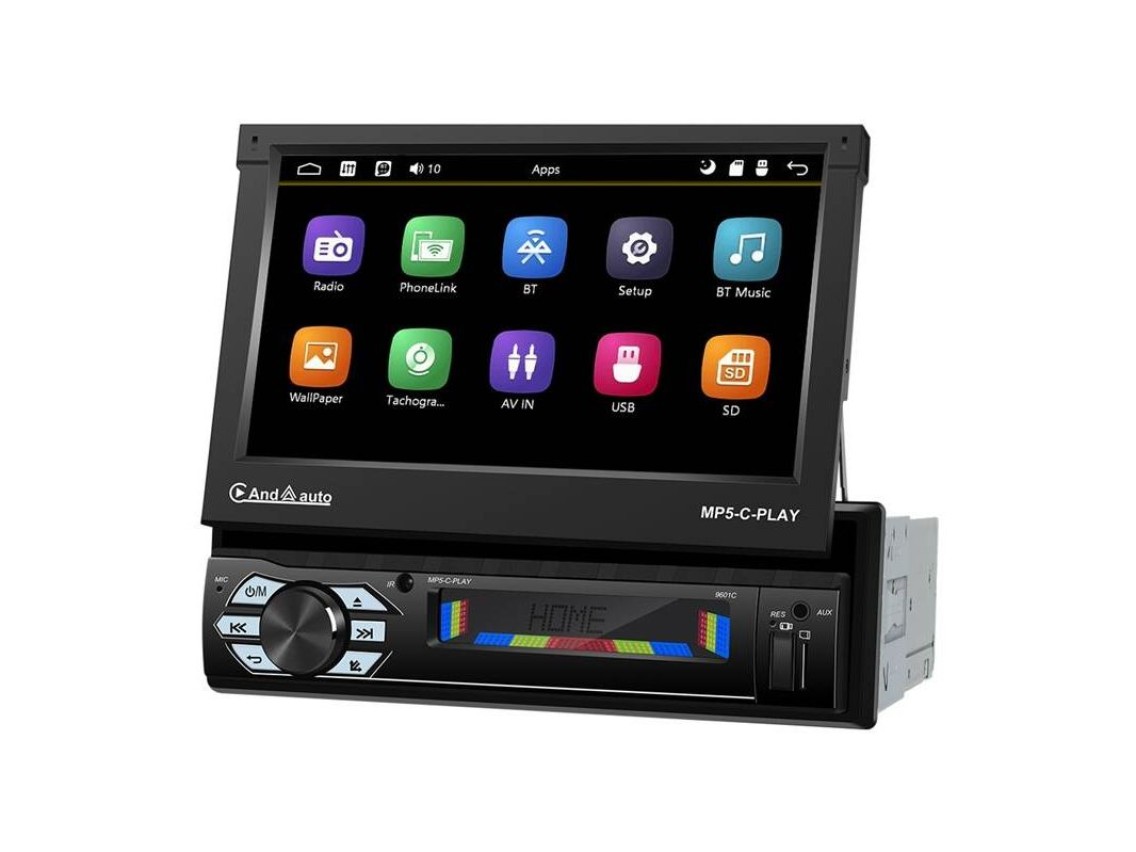 Monitor automotivo 7" Podofo A3012 Carplay&Android Auto,