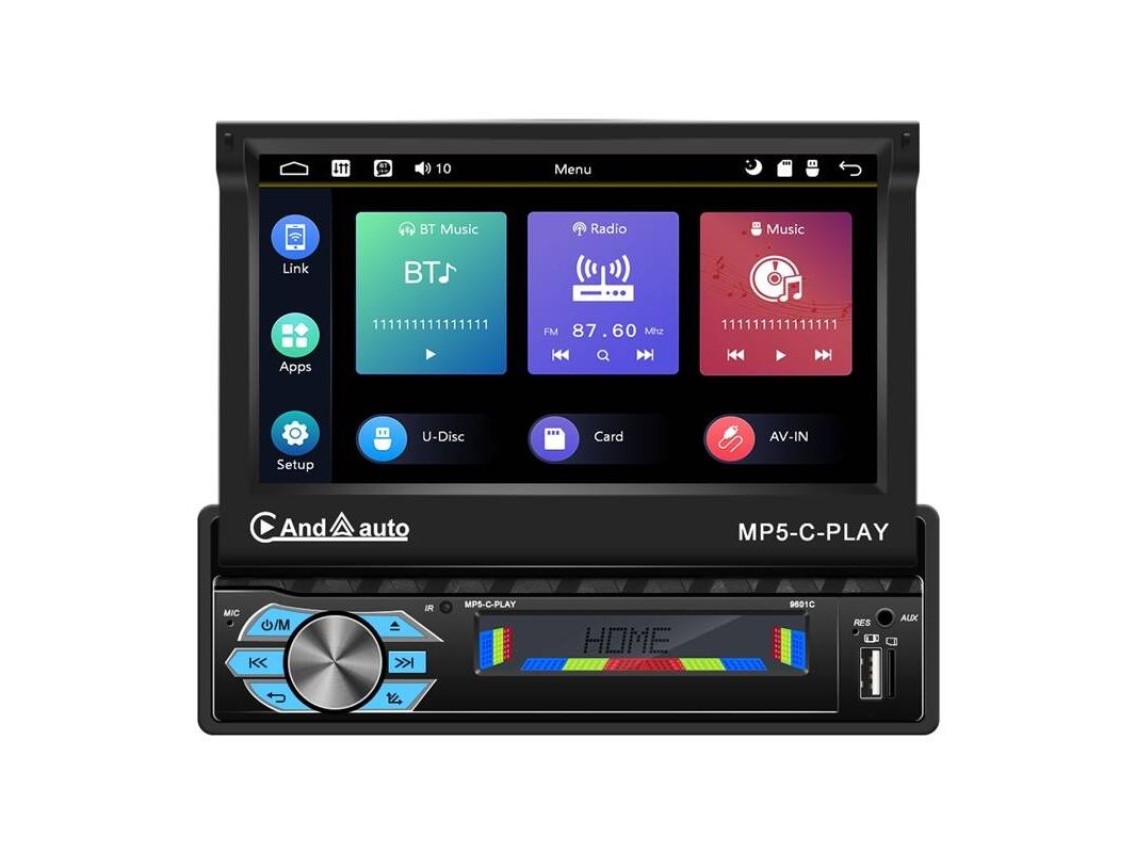 Monitor automotivo 7" Podofo A3012 Carplay&Android Auto,