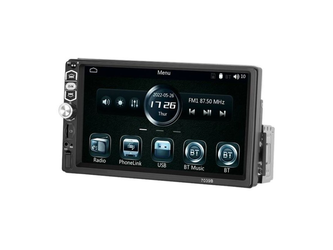Monitor automotivo 7.0" Podofo A3061 Carplay e Android Auto