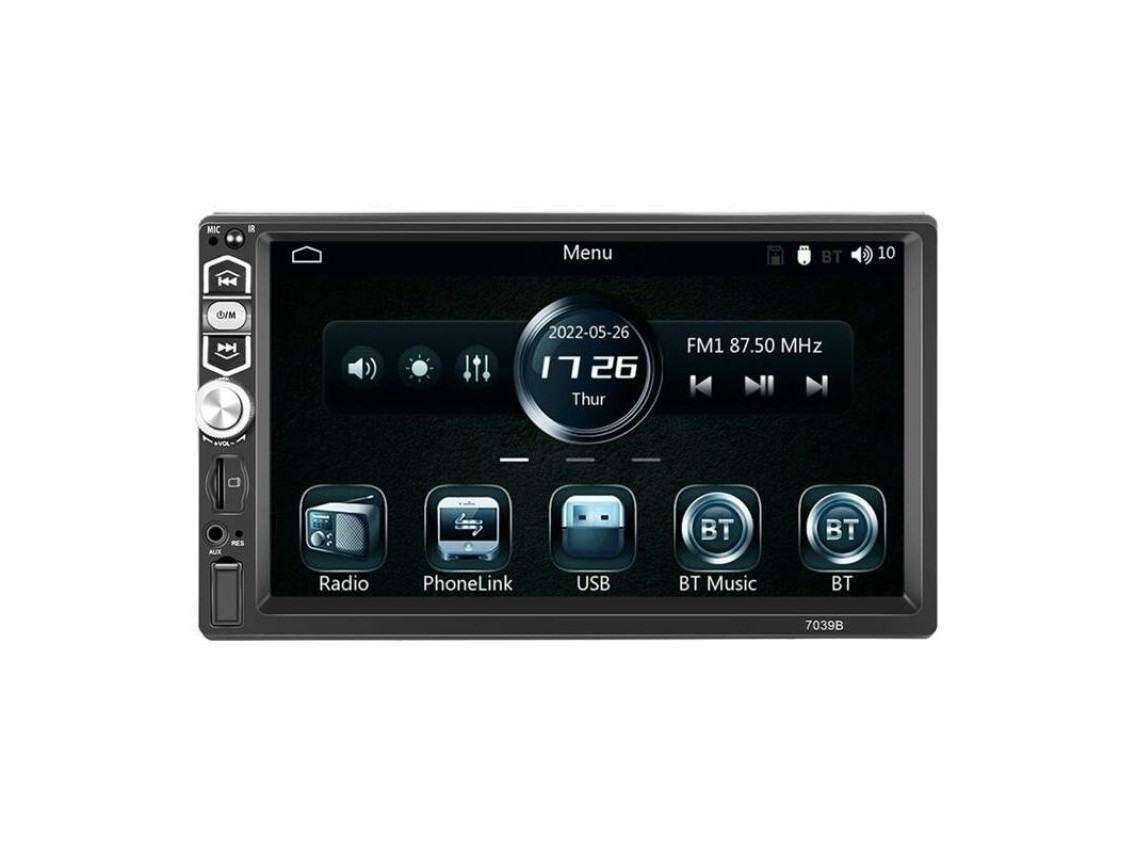 Monitor automotivo 7.0" Podofo A3061 Carplay e Android Auto