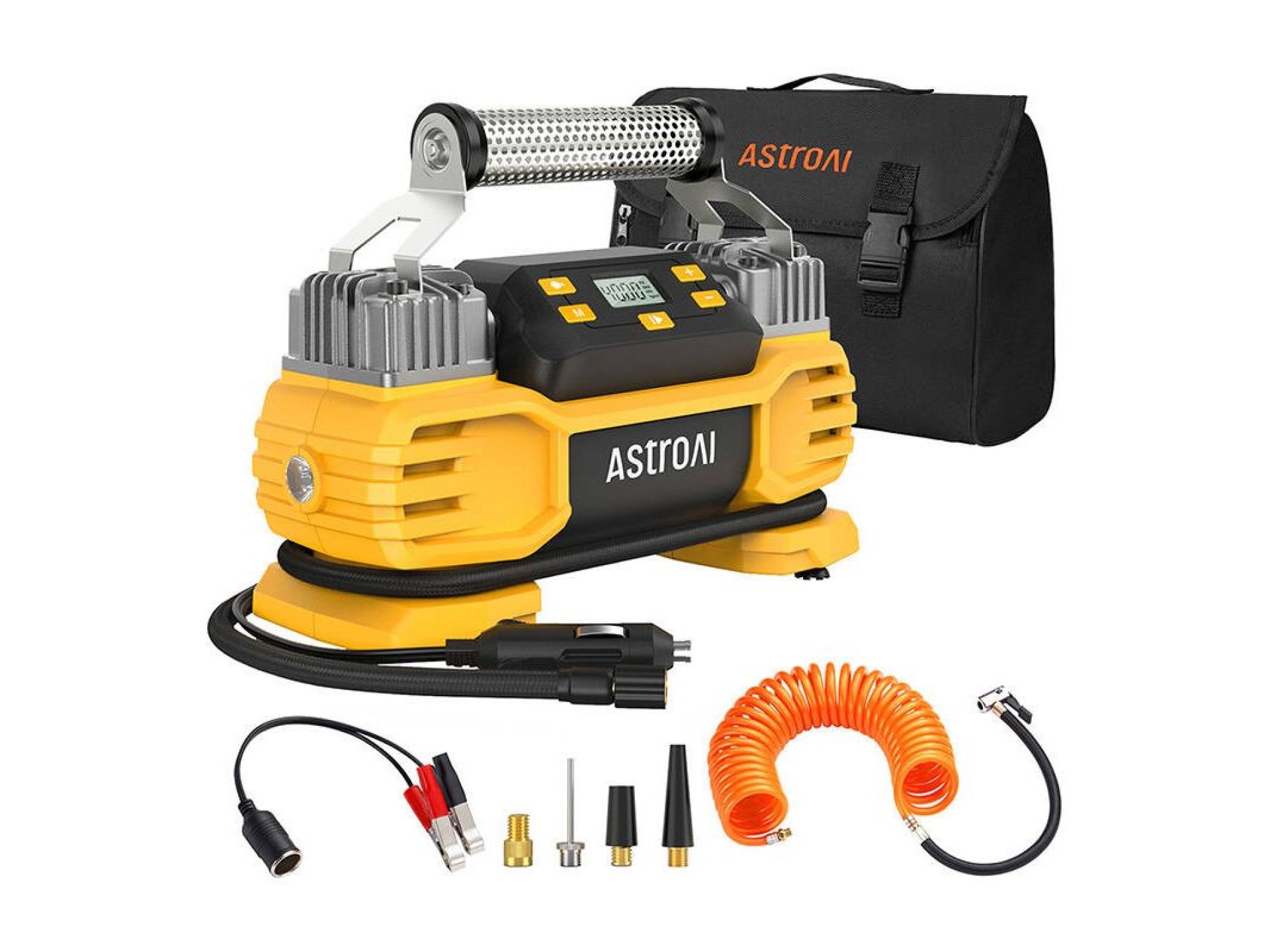 Dua AstroAI AIRUN T2 160 PSI heavy-duty tire compressor
