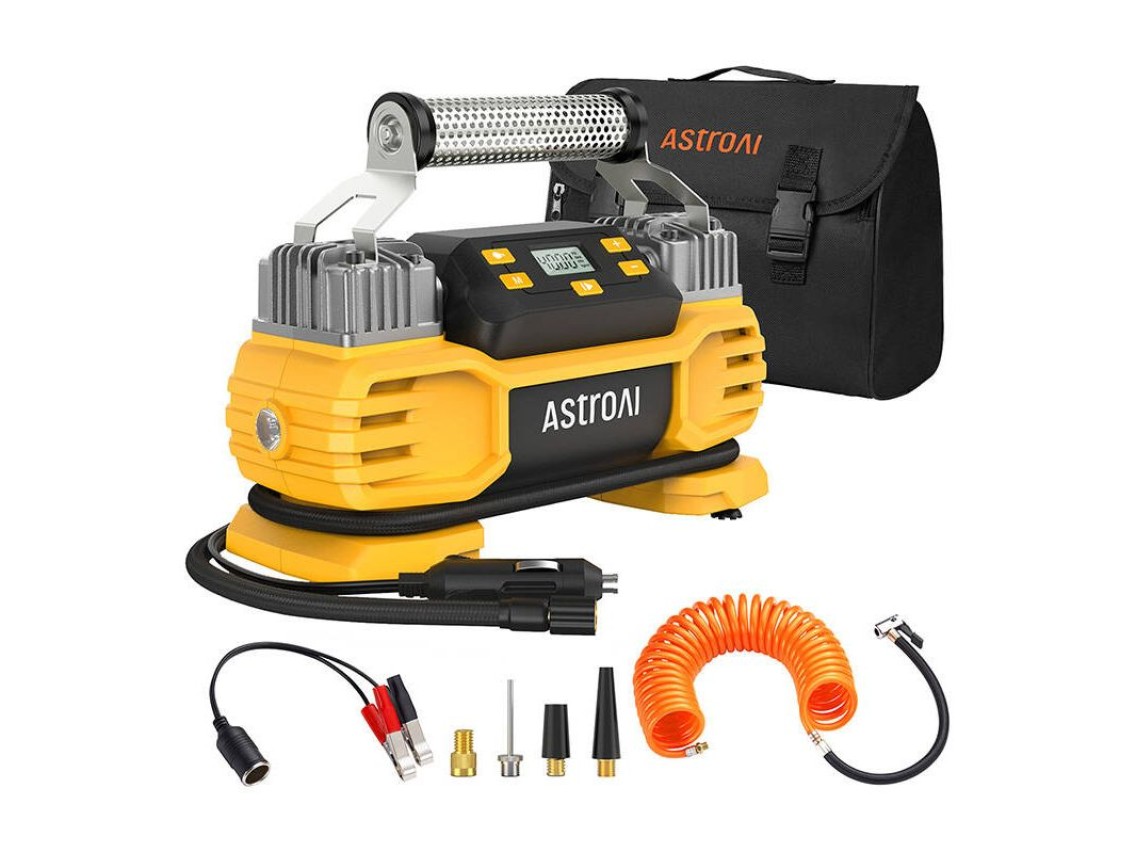 Dua AstroAI AIRUN T2 160 PSI heavy-duty tire compressor
