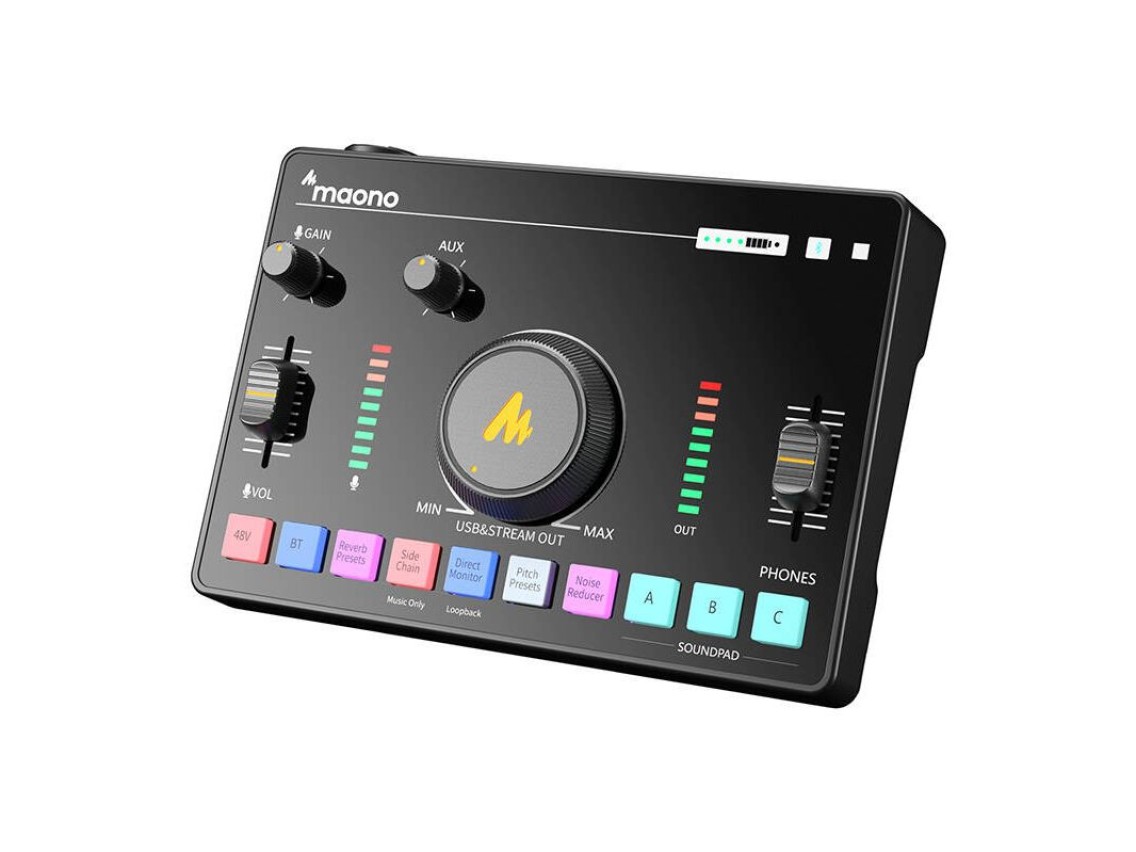 Mixer de áudio e placa de som AMC2 Neo
