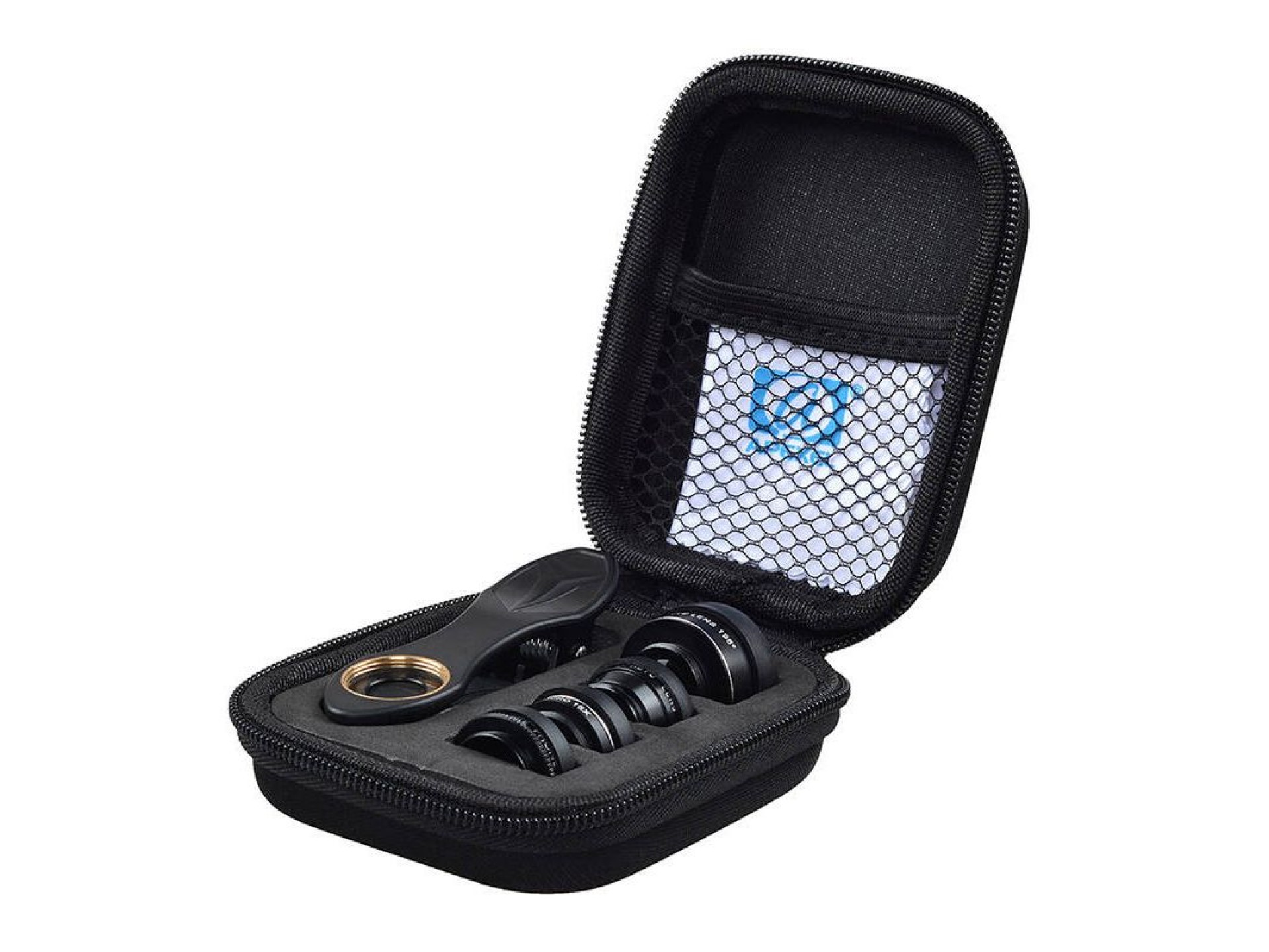 Mobile lens kit APEXEL APL-DG5H 5 in 1 universal (black)
