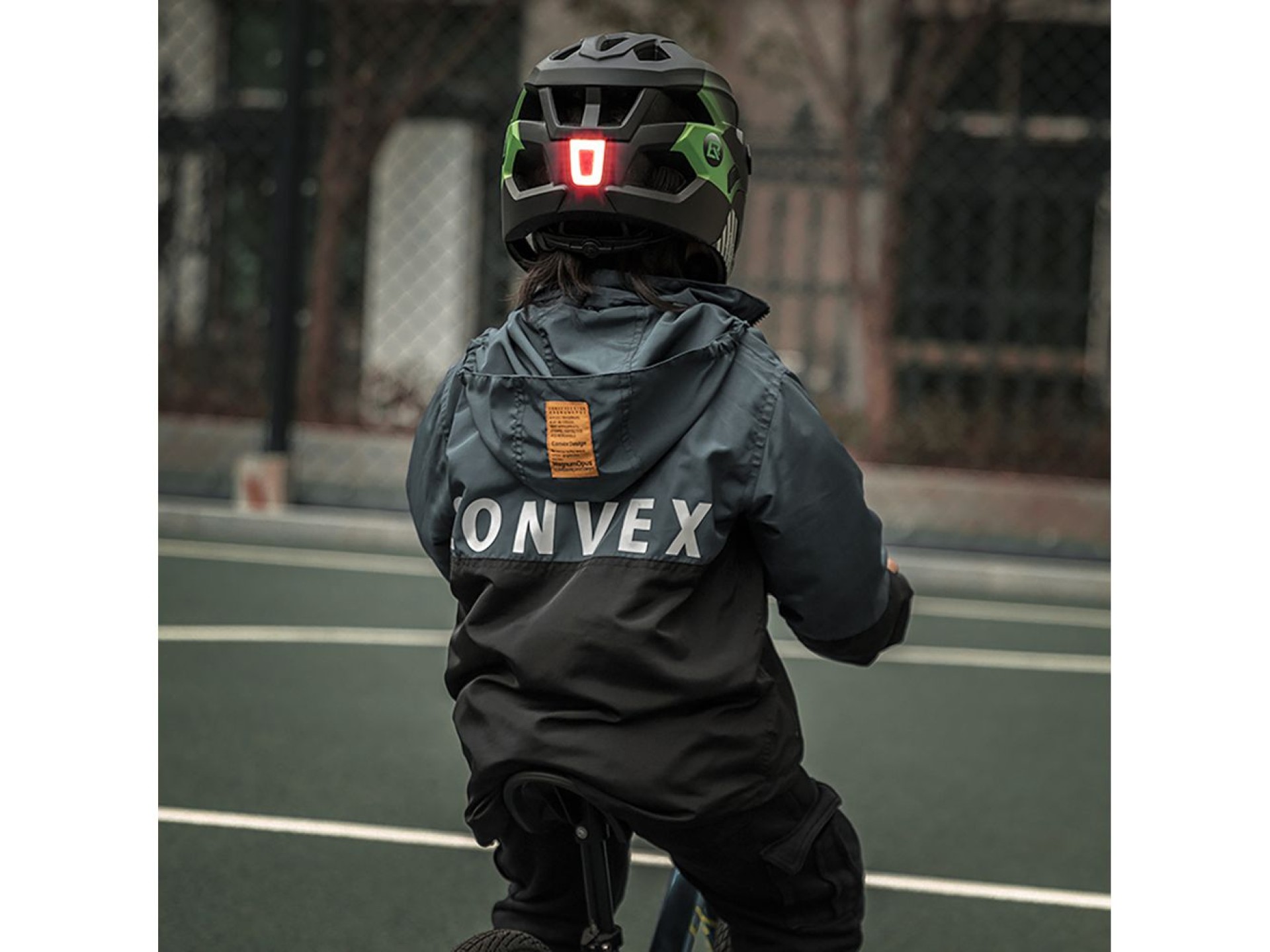 Rockbros TS-61 10110061003 Children's Bike Helmet with Detachable Chin Size S (48-54) - Green