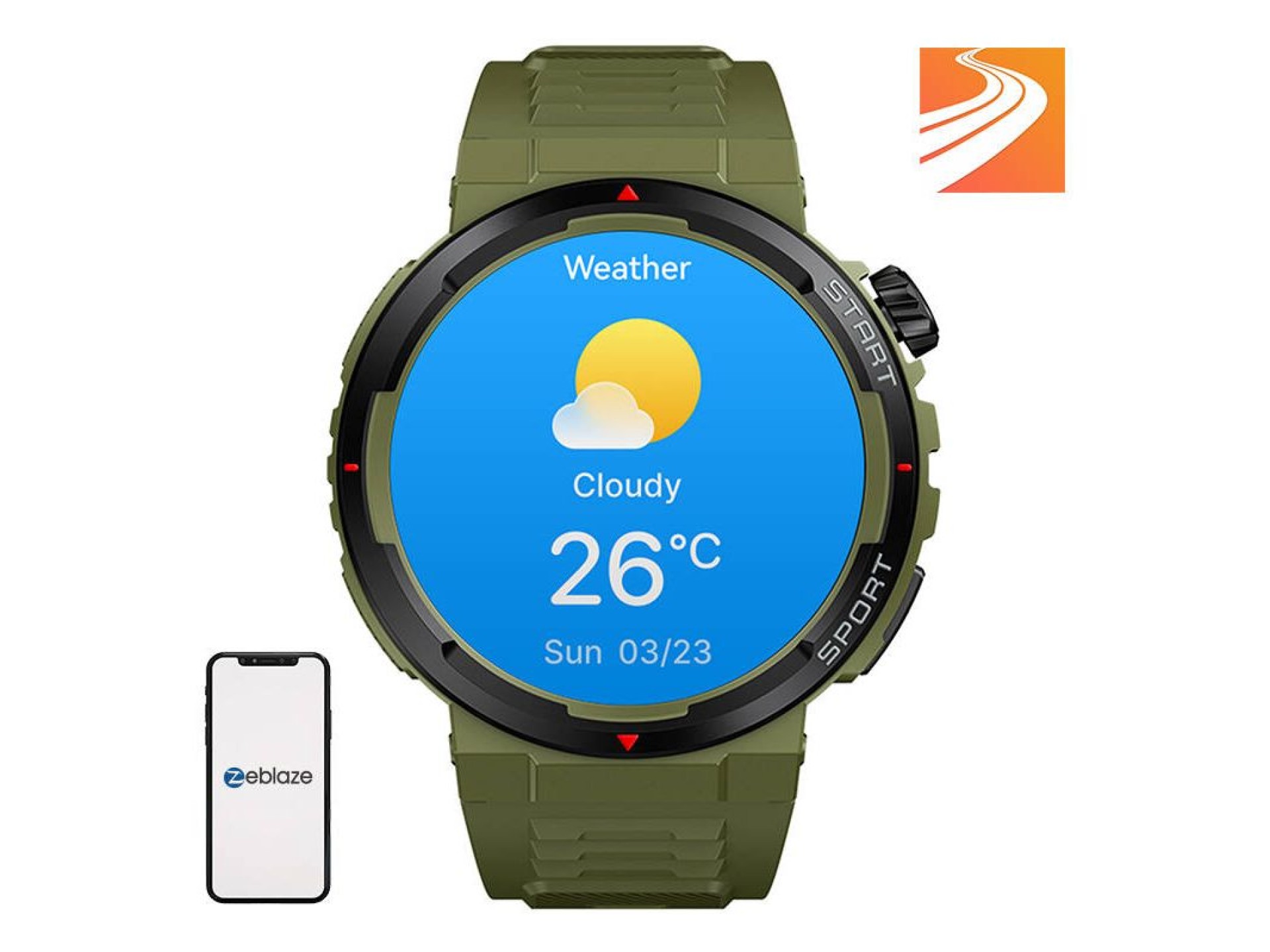 Smartwatch Zeblaze Ares 3 Plus (Verde)