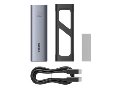 Carcasa SSD Baseus FlyJoy Series (M.2 NVMe) Gris Espacial