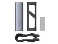 Carcasa SSD Baseus FlyJoy Series (M.2 NVMe) Gris Espacial Carcasa SSD Baseus FlyJoy Series (M.2 NVMe) Gris Espacial