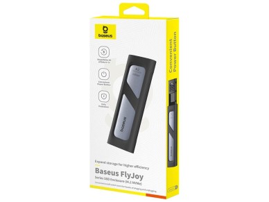Carcasa SSD Baseus FlyJoy Series (M.2 NVMe) Gris Espacial