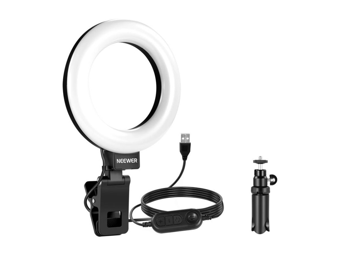 Neewer BR60 5" ring light de encaixe / suporte de mesa
