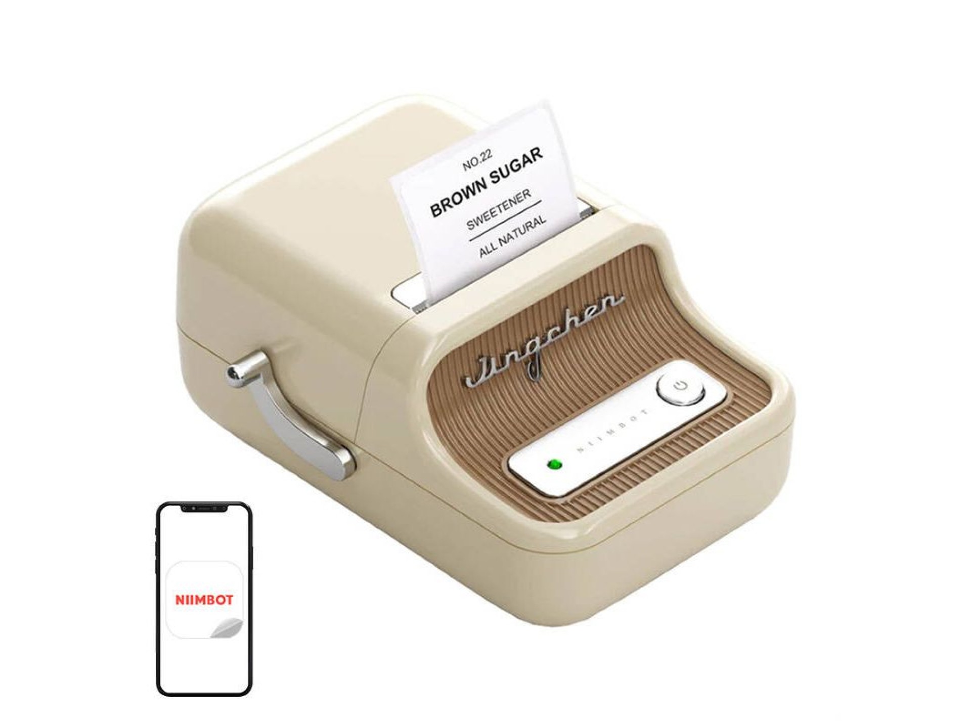 Portable Label Printer Niimbot B21 (Cream)
