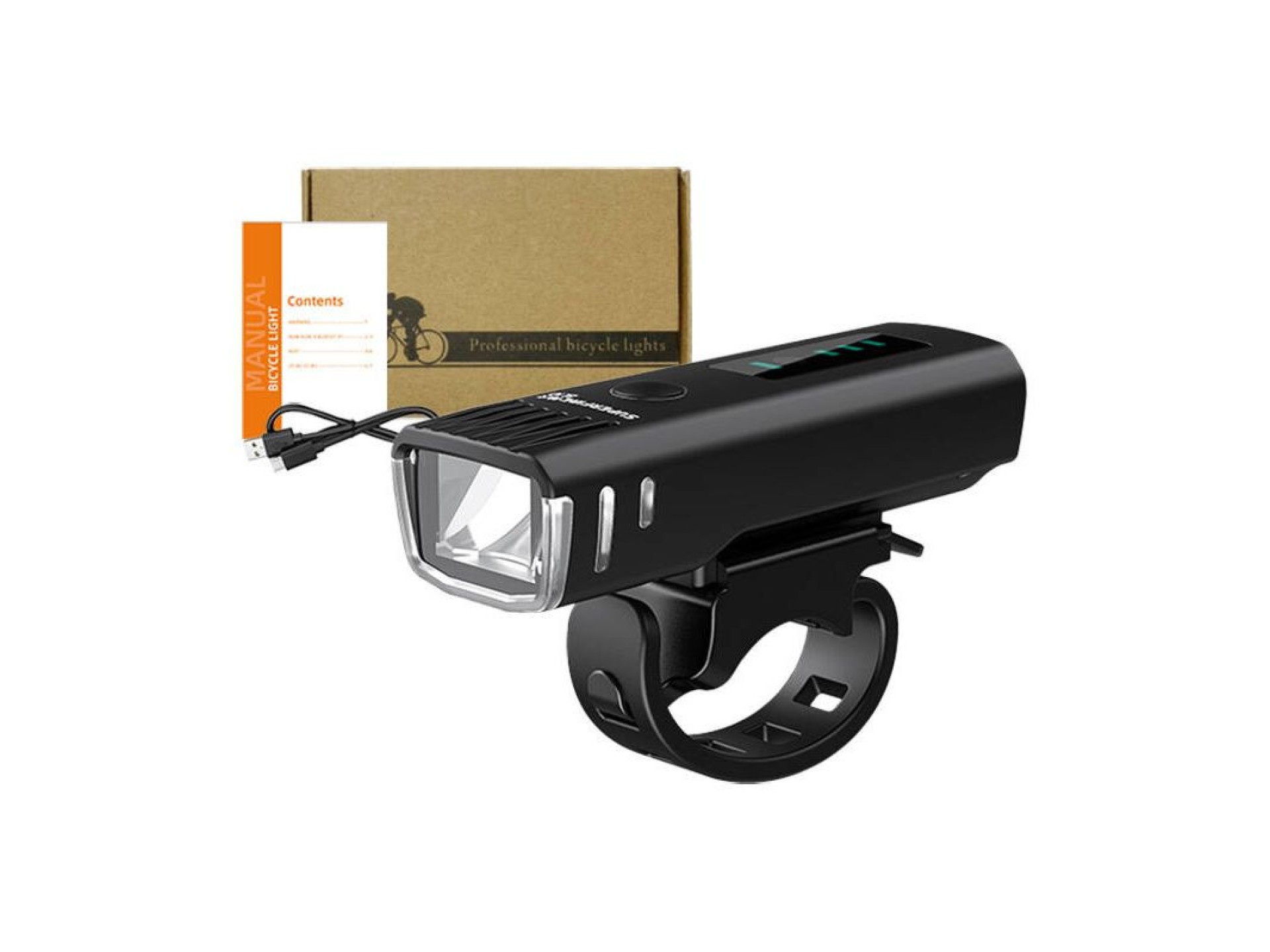 Luz para bicicleta Superfire BL10 – USB, 4 modos, 90 m
