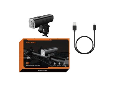 L�mpara de bicicleta Superfire BL12 � 4800 mAh, USB, 2 modos