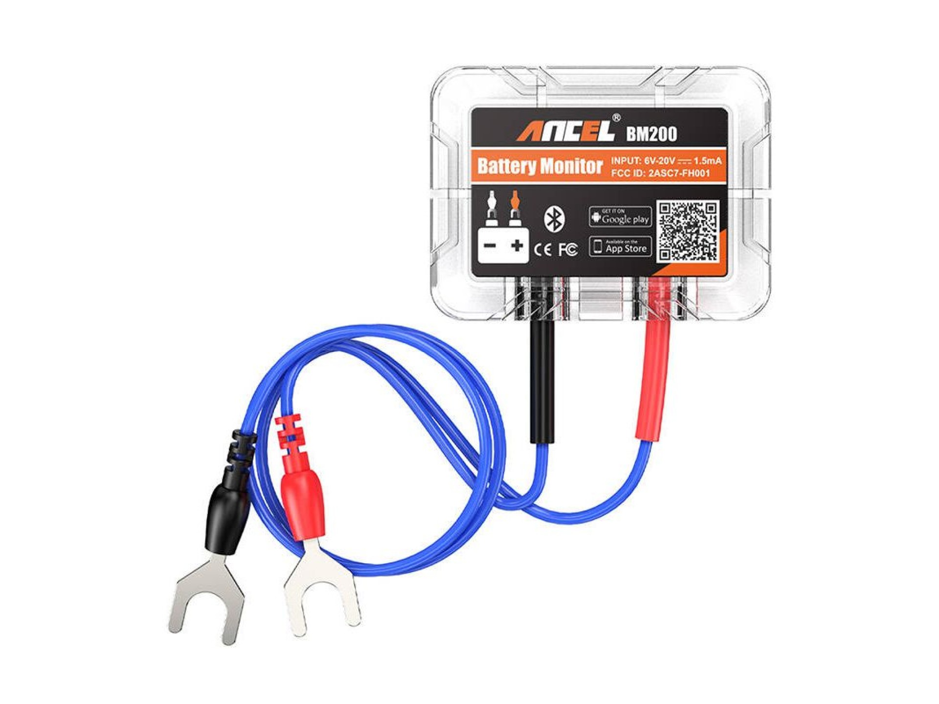 Testador de bateria Bluetooth Ancel BM200 6-20V DC