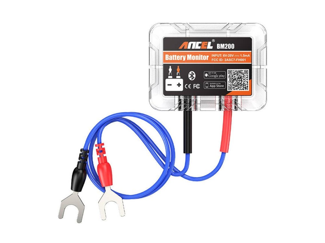 Testador de bateria Bluetooth Ancel BM200 6-20V DC