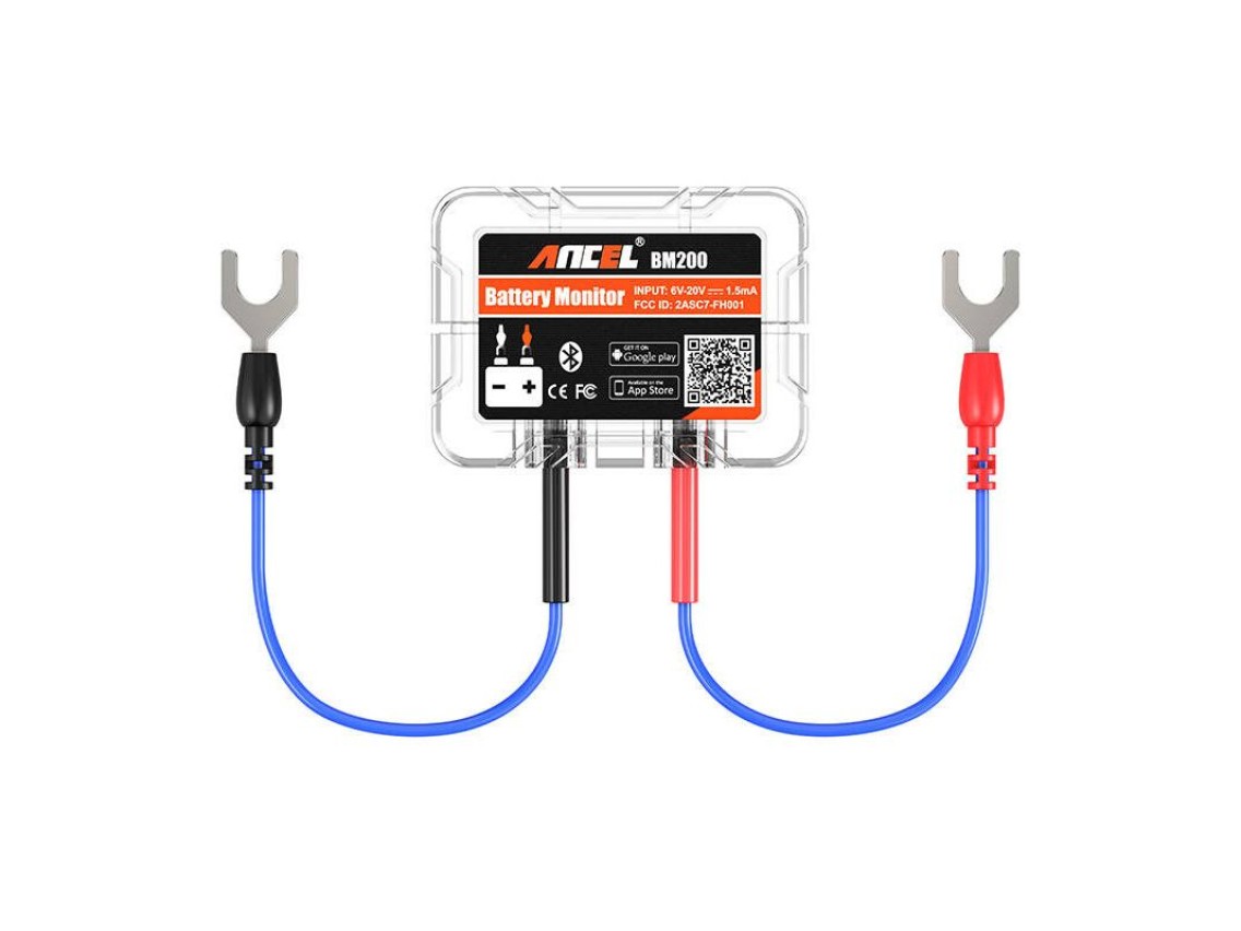Testador de bateria Bluetooth Ancel BM200 6-20V DC