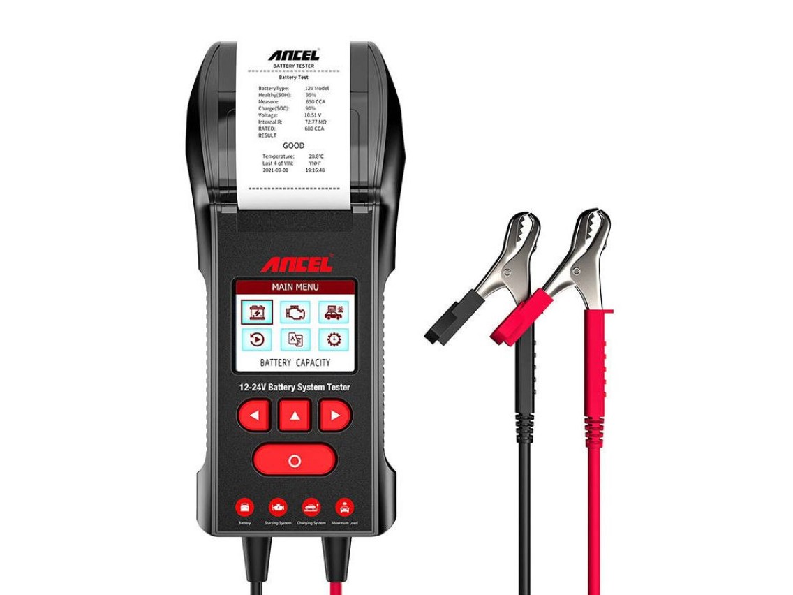 Testador de baterias com impressora Ancel BST600