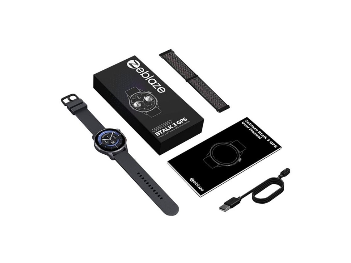 Rel�gio inteligente Zeblaze Btalk GPS (cinza)