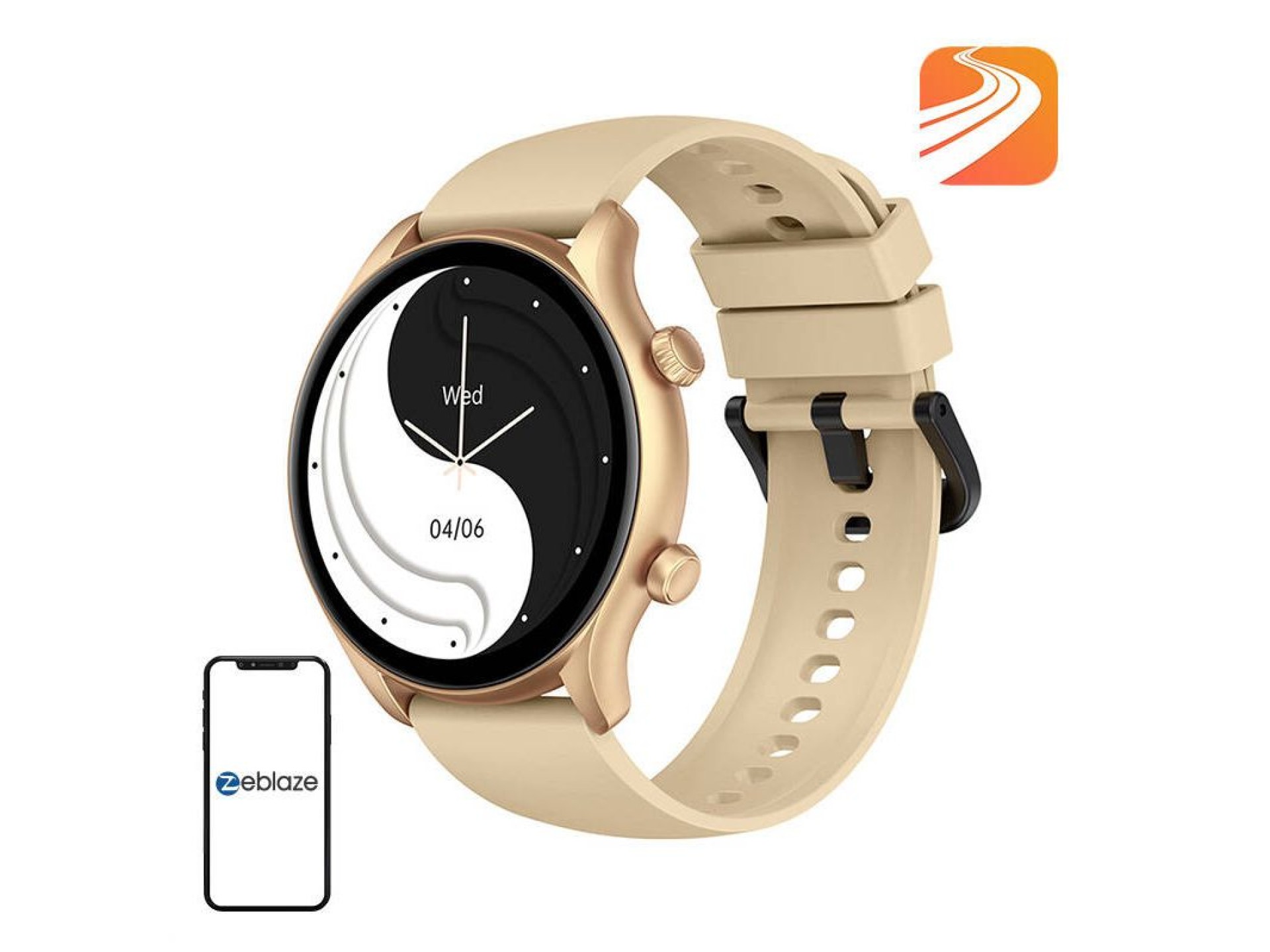 Zeblaze Btalk 3 Plus Smartwatch (Gold)