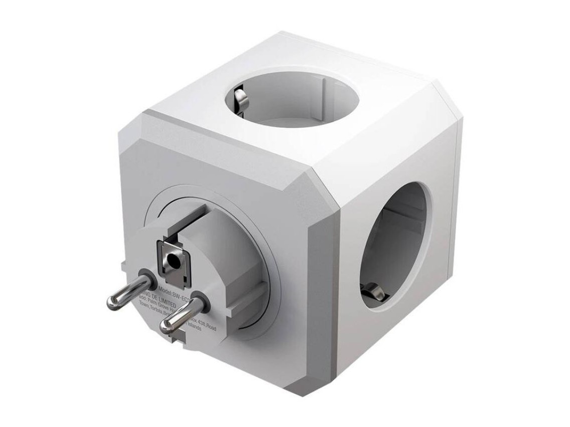 BlitzWolf BW-EC2 Power Cube 8 em 1 (4xCA / 2 x USB-A / 2 x USB-C)
