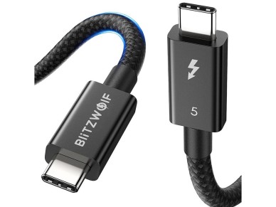 Cabo USB-C para USB-C BlitzWolf BW-HDC8 de 240 W, 0,5 m (preto)