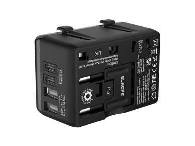 Adaptador de viaje 4 en 1 Blitzwolf BW-TA1 2xUSB + C + PD 20W