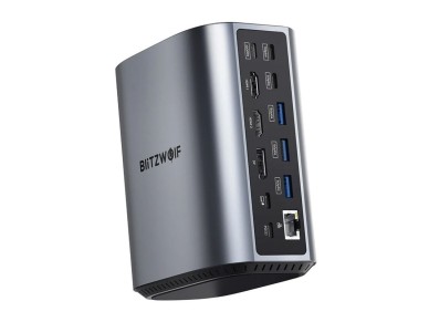 Estaci�n de acoplamiento Blitzwolf BW-TH15 17 en 1: 2 puertos HD+DP+4 puertos C+3 puertos USB 3.0+US