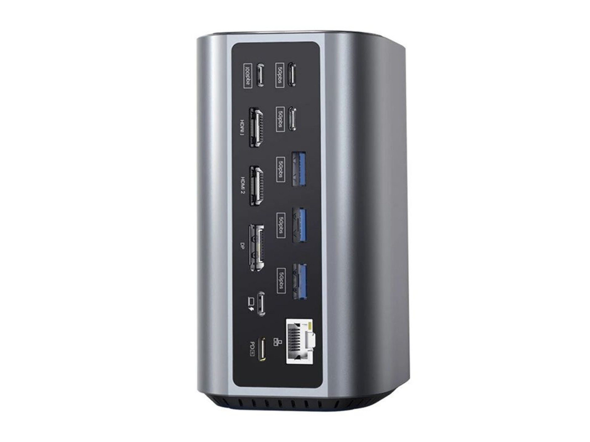 Estación de acoplamiento Blitzwolf BW-TH15 17 en 1: 2 puertos HD+DP+4 puertos C+3 puertos USB 3.0+US