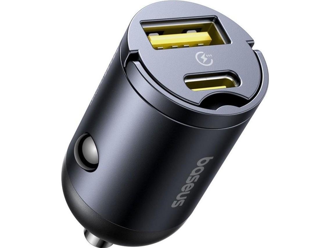 Baseus Mini Tiny Star PD car charger 1x USB-C - USB-A port 30W black