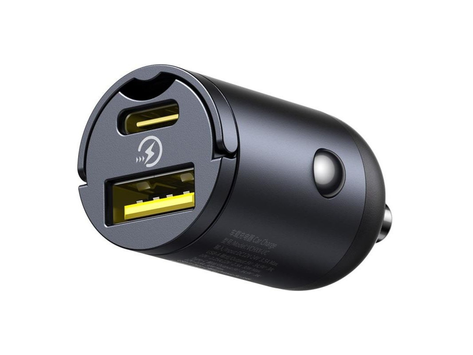 Baseus Mini Tiny Star PD car charger 1x USB-C - USB-A port 30W black