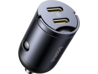 Cargador de coche Baseus Mini Tiny Star 2C PD (1 puerto USB-C - USB-C), 30 W, color negro
