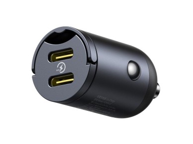Cargador de coche Baseus Mini Tiny Star 2C PD (1 puerto USB-C - USB-C), 30 W, color negro