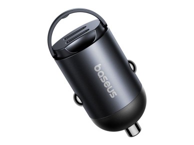 Cargador de coche Baseus Mini Tiny Star 2C PD (1 puerto USB-C - USB-C), 30 W, color negro