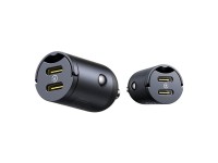 Baseus Mini Tiny Star 2C PD car charger 1x USB-C - USB-C port 30W black Baseus Mini Tiny Star 2C PD car charger 1x USB-C - USB-C port 30W black