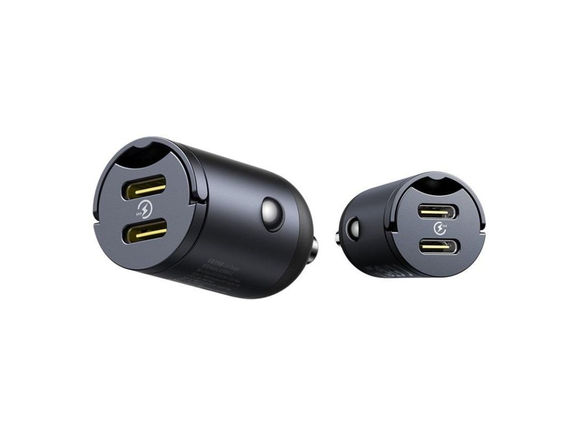 Baseus Mini Tiny Star 2C PD car charger 1x USB-C - USB-C port 30W black