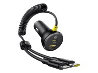 Cargador de coche Baseus PD 1x USB-C - puerto USB-C 60W negro