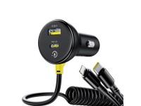 Baseus PD car charger 1x USB-C - USB-C port 60W black Baseus PD car charger 1x USB-C - USB-C port 60W black