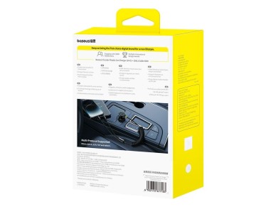 Cargador de coche Baseus PD 1x USB-C - puerto USB-C 60W negro
