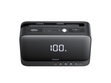 Arrancador de coche 4 en 1 Baseus Super Energy Series, 600 A, color negro