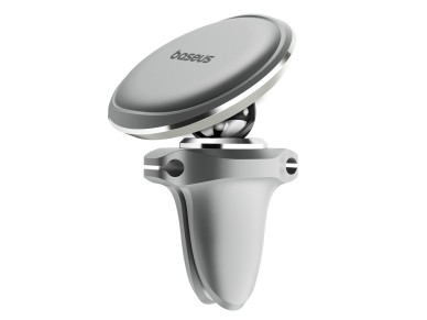 Baseus car holder magnetic with cable clip silver new2 air vent Baseus car holder magnetic with cable clip silver new2 air vent