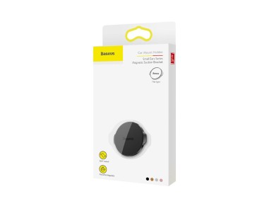 Soporte para coche Baseus Small Ears, tipo plano, magnético, negro, pegado