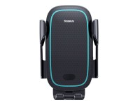 Soporte para coche Baseus Milky Way Pro con función de carga inalámbrica 15W negro