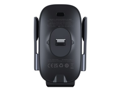 Suporte de carro Baseus Milky Way Pro com função de carregamento sem fio 15W preto