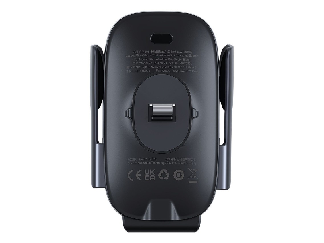 Baseus car holder Milky Way Pro with wireless charging function 15W black