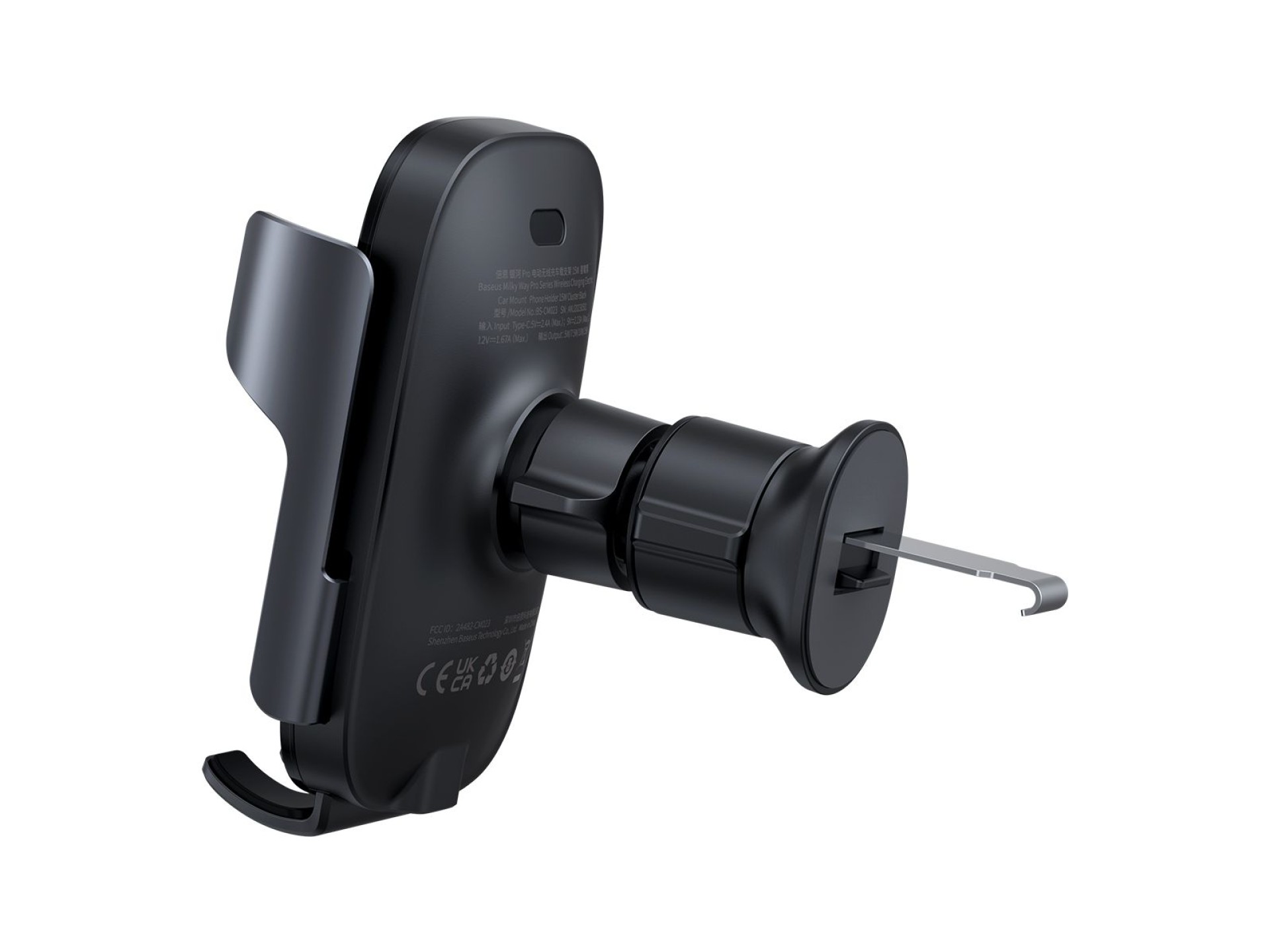 Baseus car holder Milky Way Pro with wireless charging function 15W black