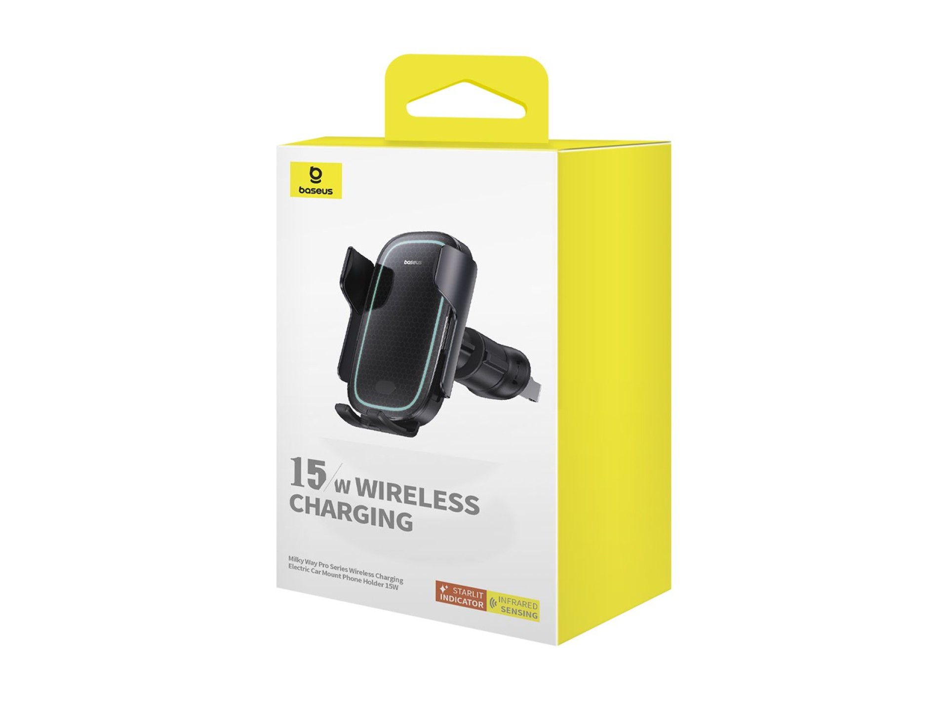 Baseus car holder Milky Way Pro with wireless charging function 15W black