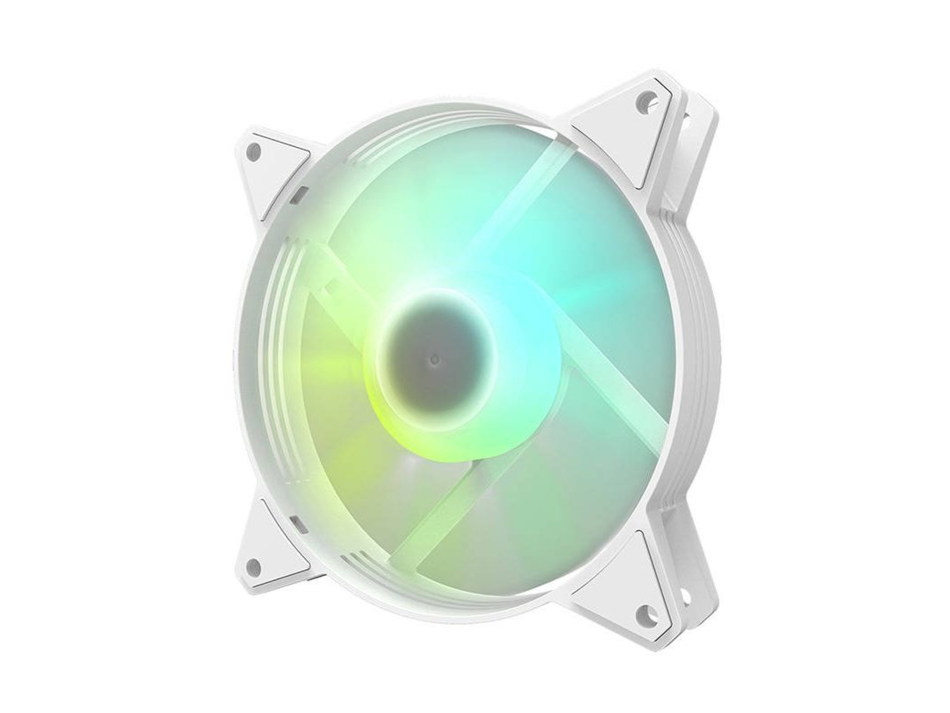 Juego de ventiladores para computadora ARGB Darkflash C6 3 en 1 120x120 (blanco)